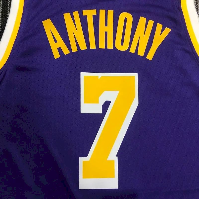 Carmelo Anthony Men’s Purple Swingman Team Jersey – Statement Edition