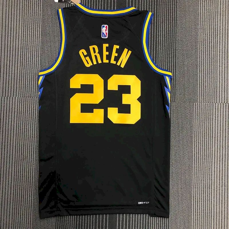 Men’s Draymond Green Black Team Jersey – 75th Anniversary City Edition