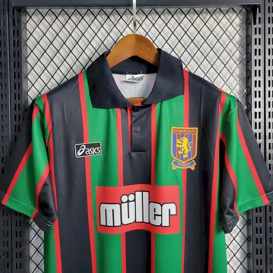 Camisa retrô reserva do Aston Villa 1993/95