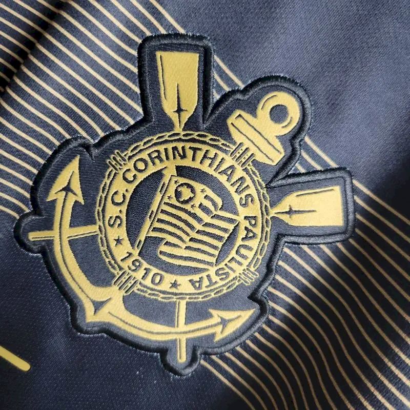 Camisa reserva retrô do Corinthians 2018/19
