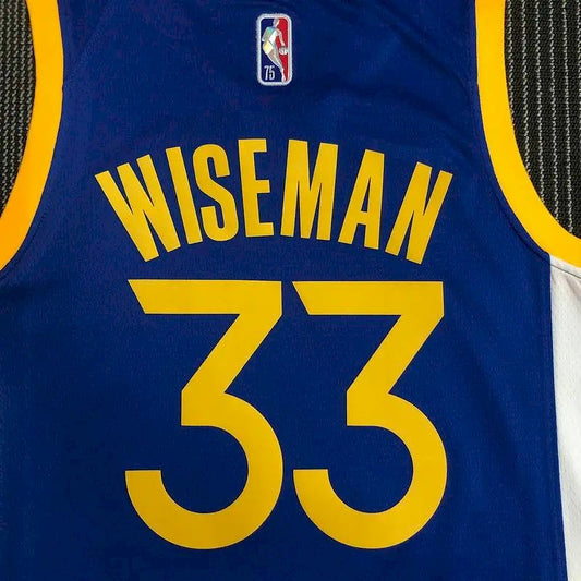 Camisa azul masculina James Wiseman Team – Edição de 75º aniversário