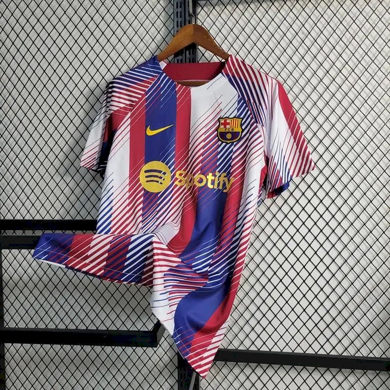 Camisa de treino pré-jogo do Barcelona 2023/24