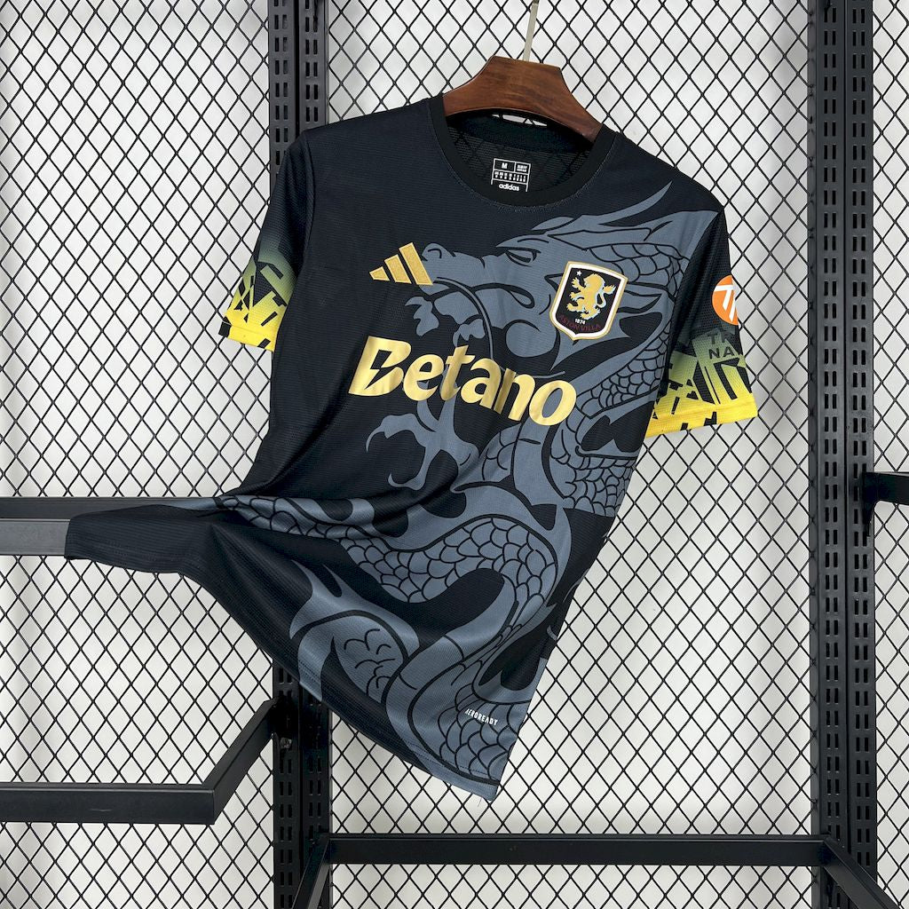 Camisa reserva do Aston Villa 2025/26