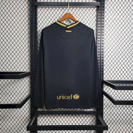 Camisa retrô de mangas compridas reserva do Barcelona 2020/21