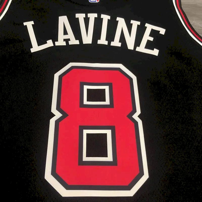 Camisa Masculina Zach Lavine Preta Versão Jogador – Edição Clássica