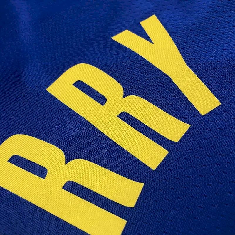 Camisa azul masculina Stephen Curry Team – Edição de 75º aniversário