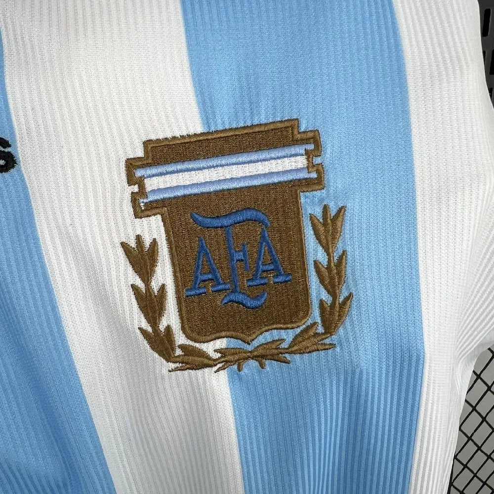 Argentina 1998 Home Long Sleeves Retro Jersey