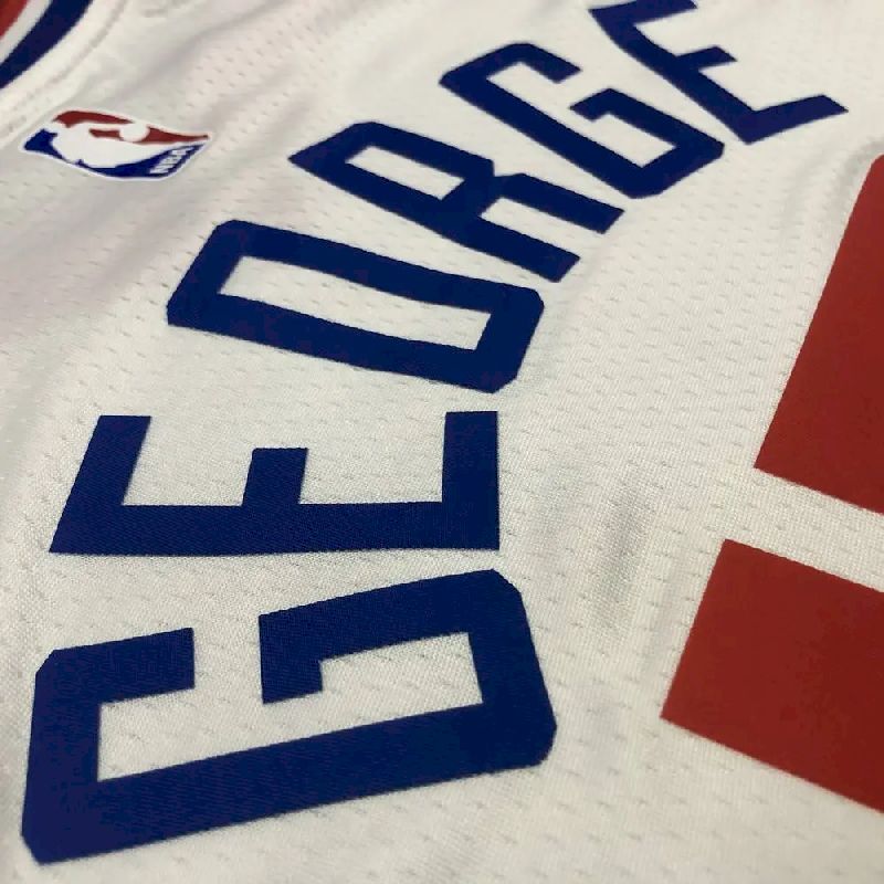 Men’s Paul George White 2020-21 Player Version Jersey – Association Edition
