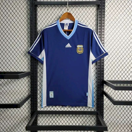 Camisa reserva retrô da Argentina de 1998
