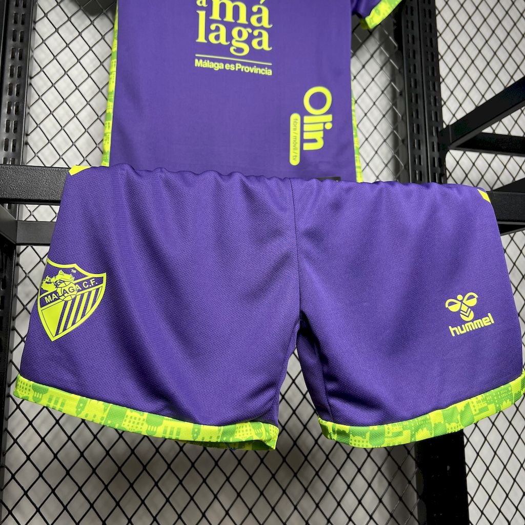 Camisa reserva infantil do Málaga 2024/25