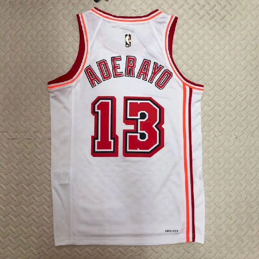 Men’s Bam Adebayo White Retro Team Jersey
