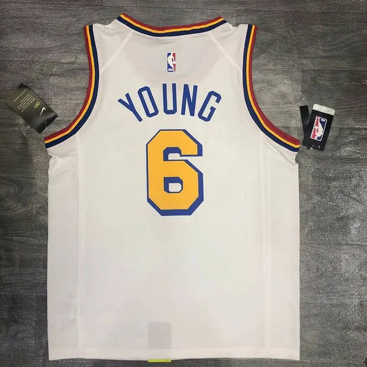 Camisa masculina Nick Young White Player Version – San Francisco Classic Edition