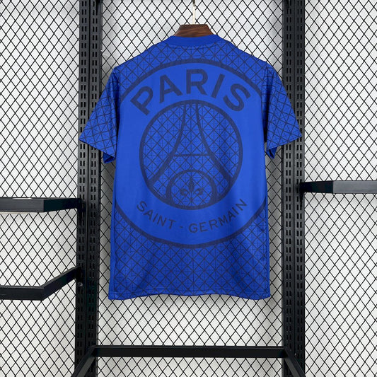 Paris Saint-Germain 2025/26 Pre-match training blue Jersey