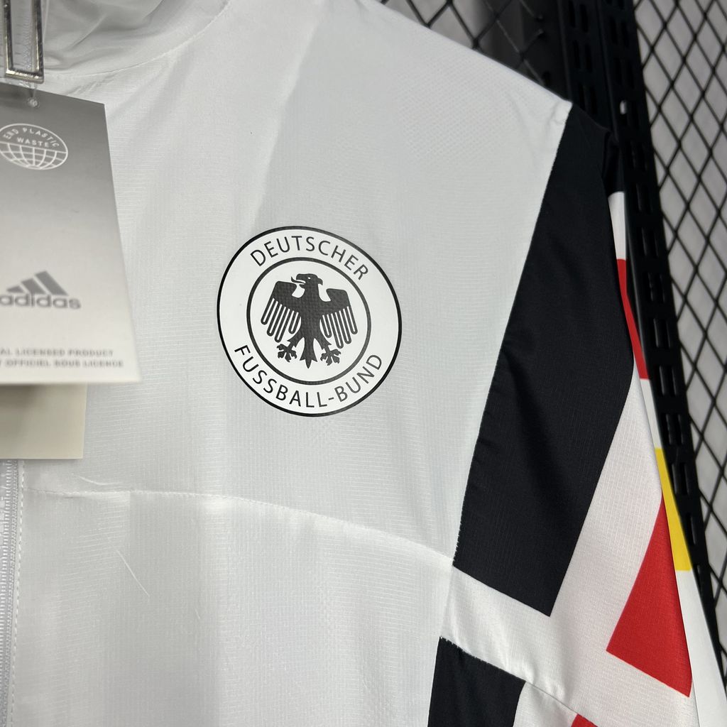 Alemanha 2024/25 Euro Jaqueta Corta-Vento Branca