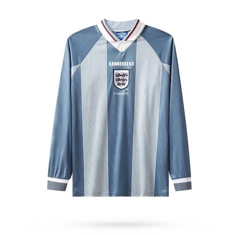 Camisa retrô de mangas compridas reserva da Inglaterra 1996/97