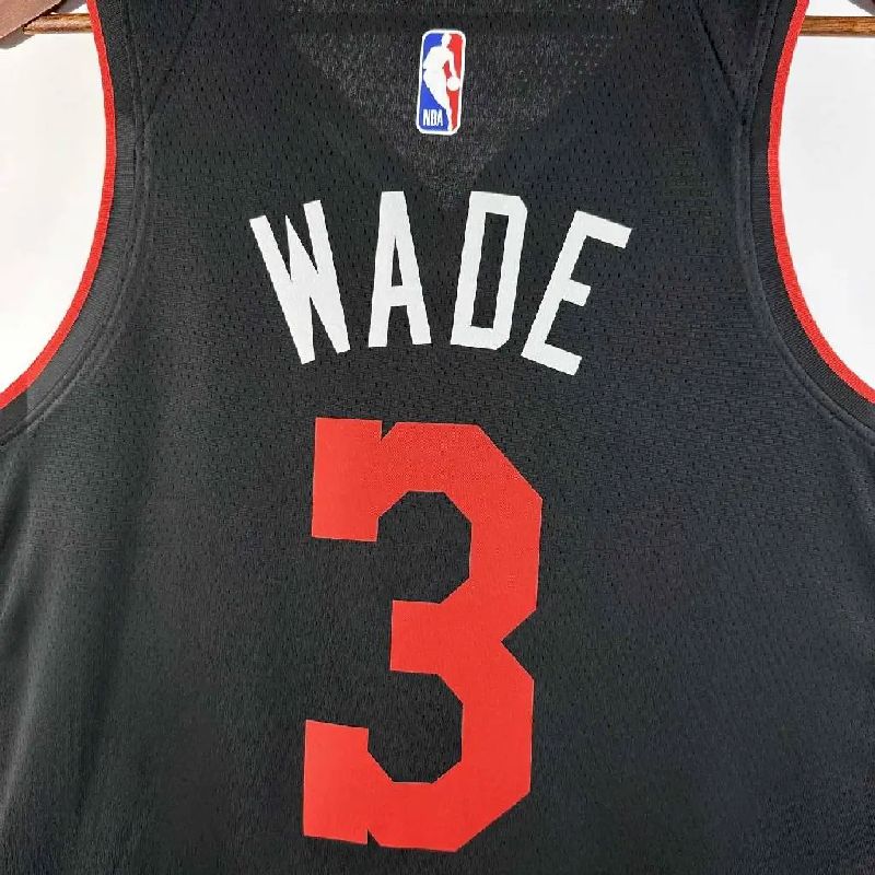 Camisa preta masculina Dwyane Wade 2024 – Edição City