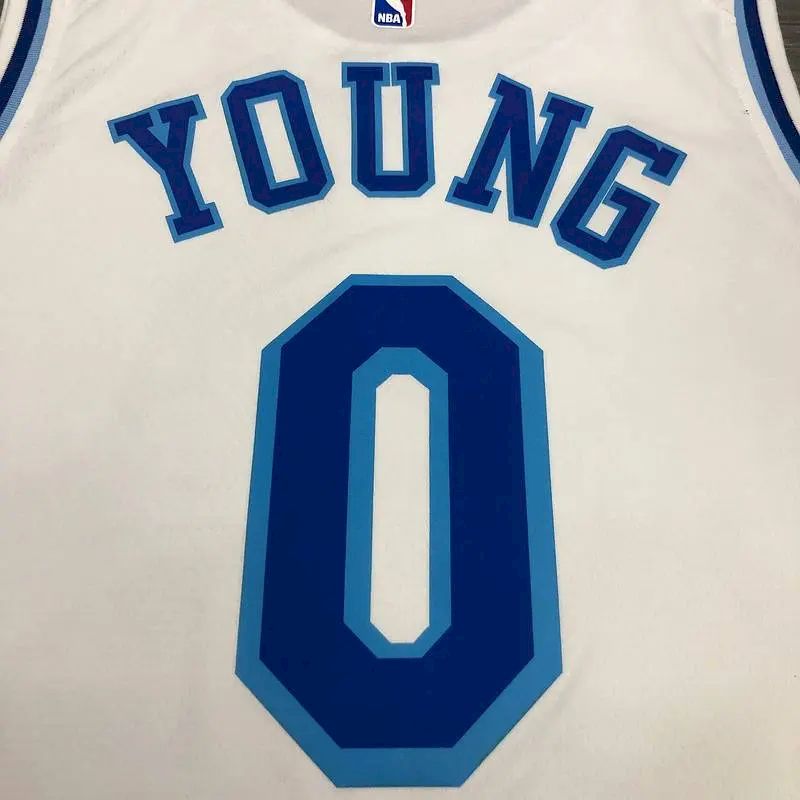 Nick Young Men’s White Player Version Jersey – Retro Classic Edition