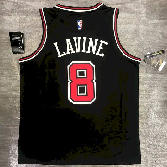 Camisa Masculina Zach Lavine Preta Versão Jogador – Edição Clássica
