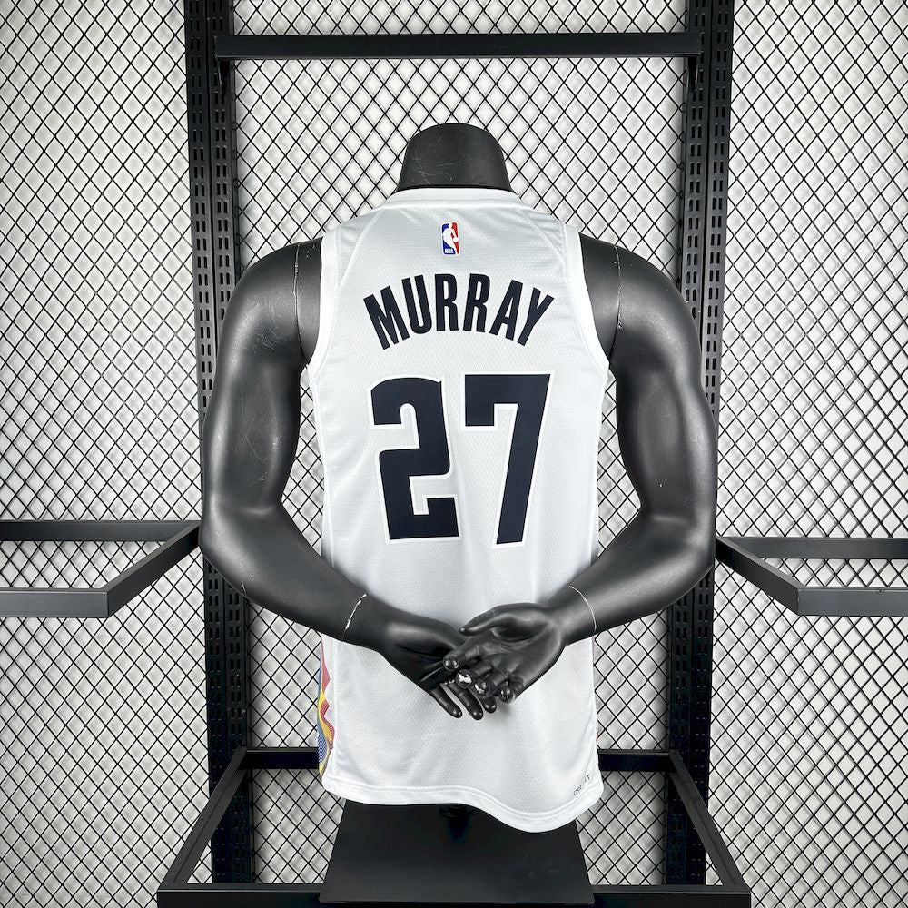 Denver Nuggets 2024/25 City Edition White Color MURRAY#27