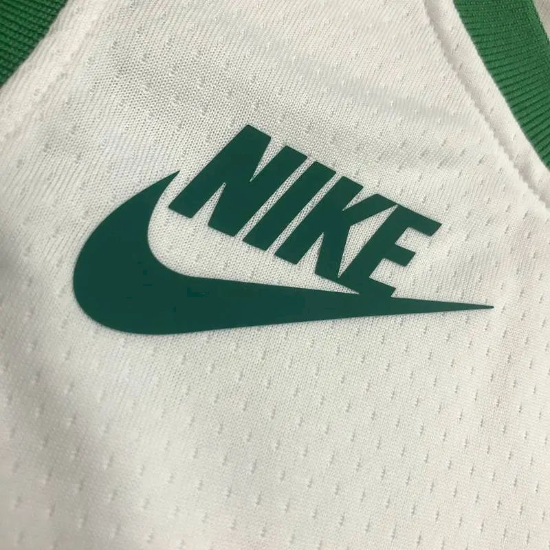 Camisa Jayson Tatum Masculina Branca 2021-22 75º Aniversário – Edição Clássica