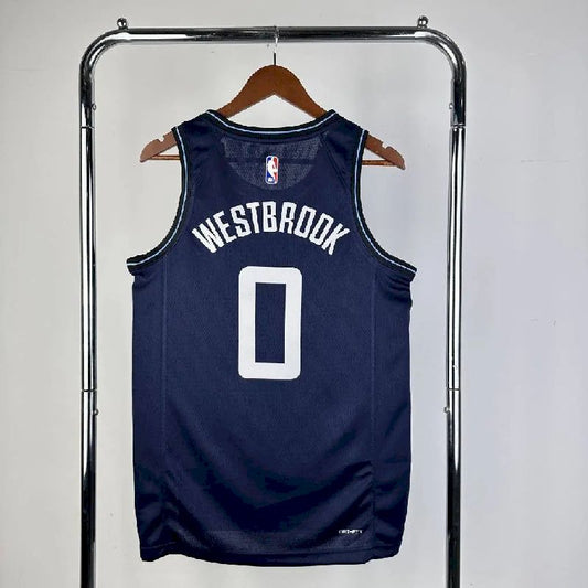 Camisa azul masculina Russell Westbrook 2024 – Edição City
