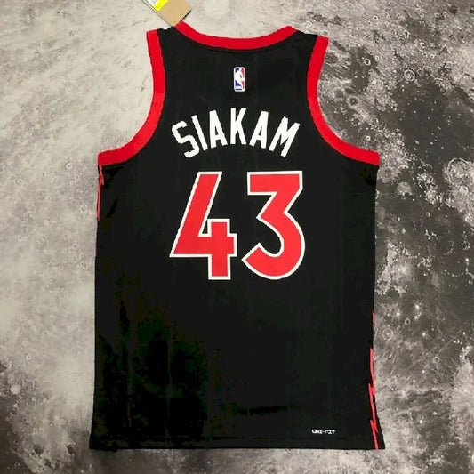 Camisa preta masculina Pascal Siakam Team – Edição Statement