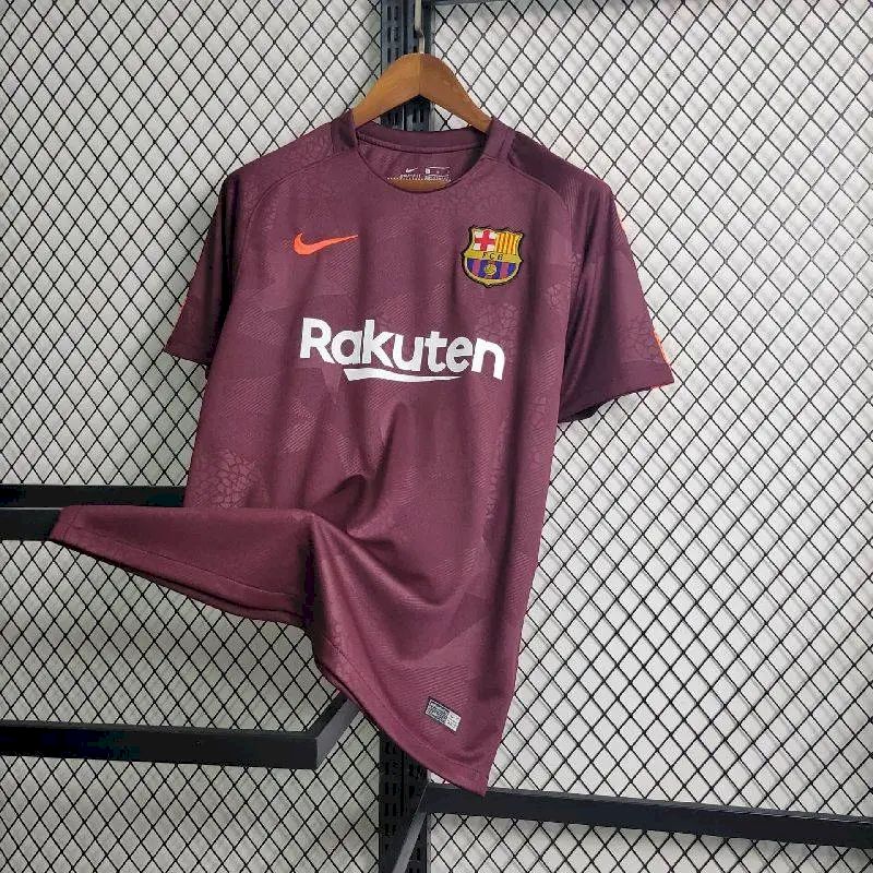 Terceira camisa retrô do Barcelona 2017/18