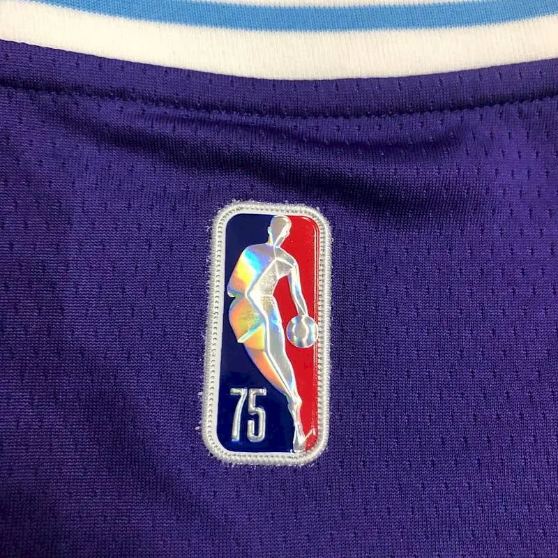 Camisa masculina roxa Anthony Davis Team – Edição City do 75º aniversário