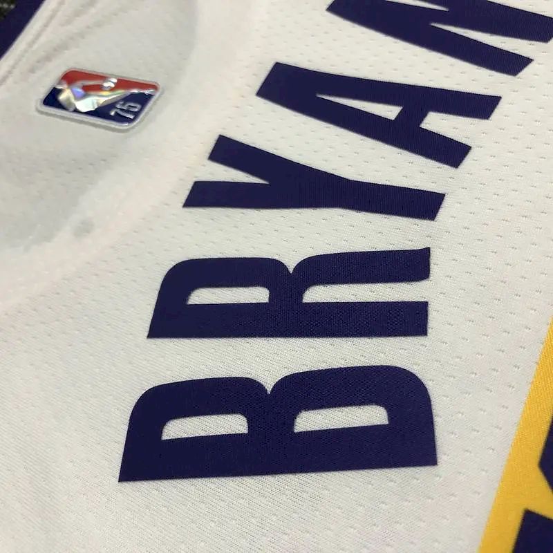 Men’s Kobe Bryant White Team Jersey – 75th Anniversary Edition