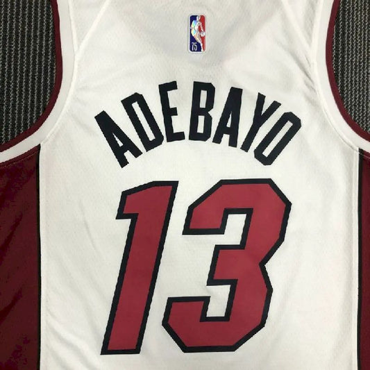 Men’s Bam Adebayo White Team Jersey – 75th Anniversary Edition
