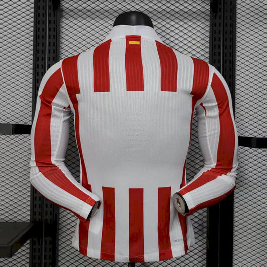 Atlético Madrid 2025/26 Home Long Sleeves Jersey Player Version
