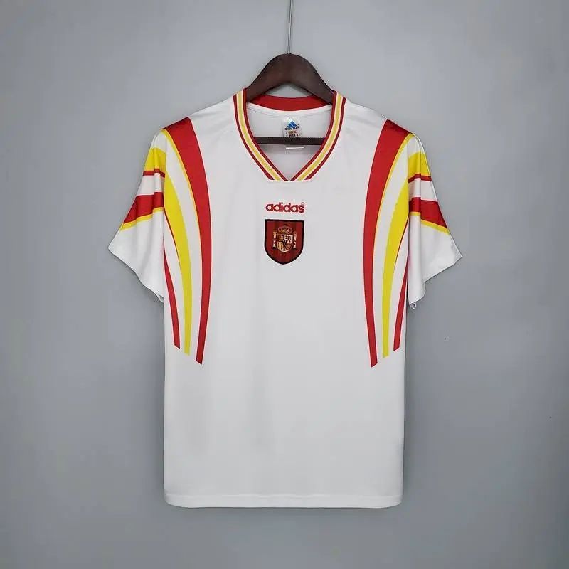 Camisa reserva retrô da Espanha de 1996