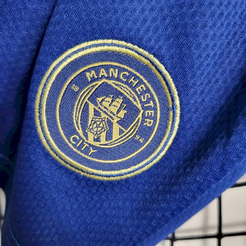Manchester City 2023/24 Azul Edição Especial Kit Infantil
