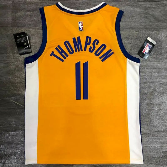 Camisa amarela masculina Klay Thompson versão jogador – Edição Statement