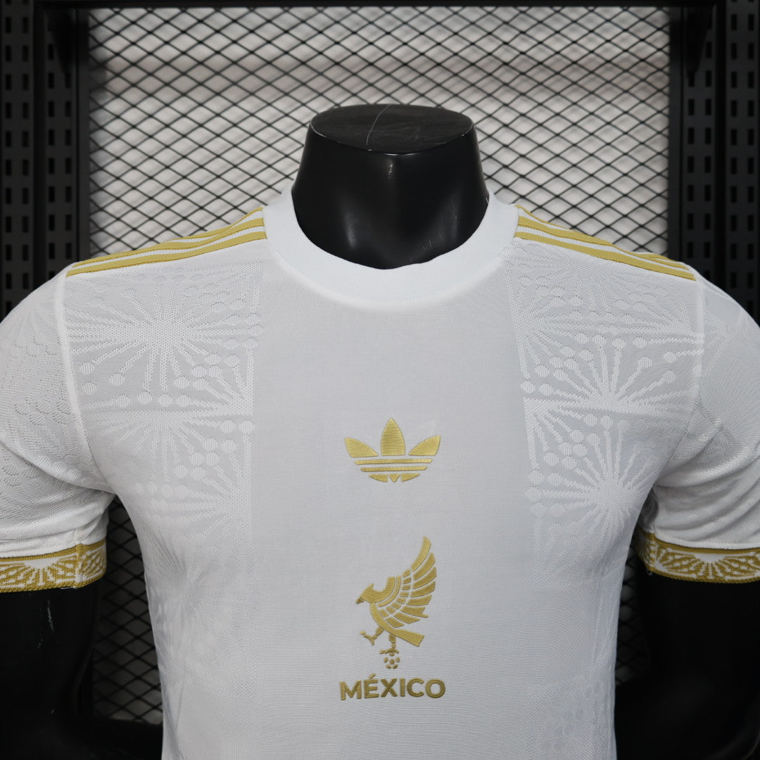 Camisa de jogador branca edição especial da temporada 2025/26 do México