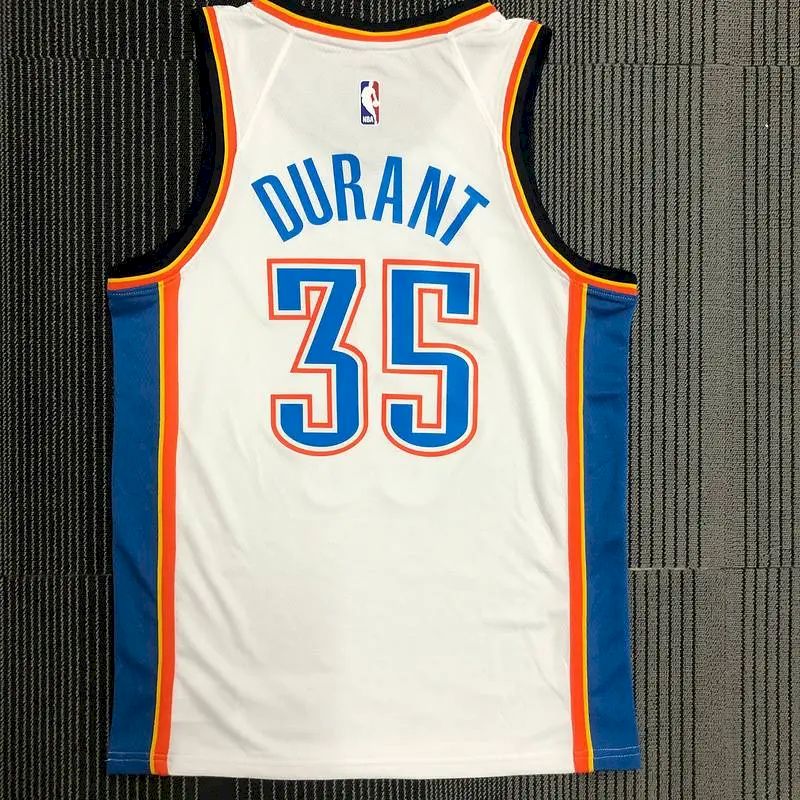 Camisa branca masculina Kevin Durant Swingman – Edição Associação