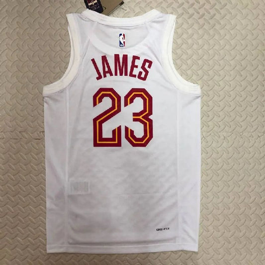Camisa masculina do time principal LeBron Raymone James White
