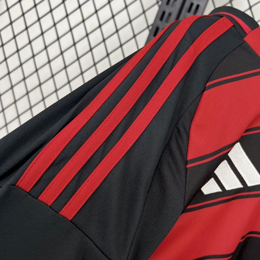 Camisa Flamengo Home 2025/26 Manga Longa