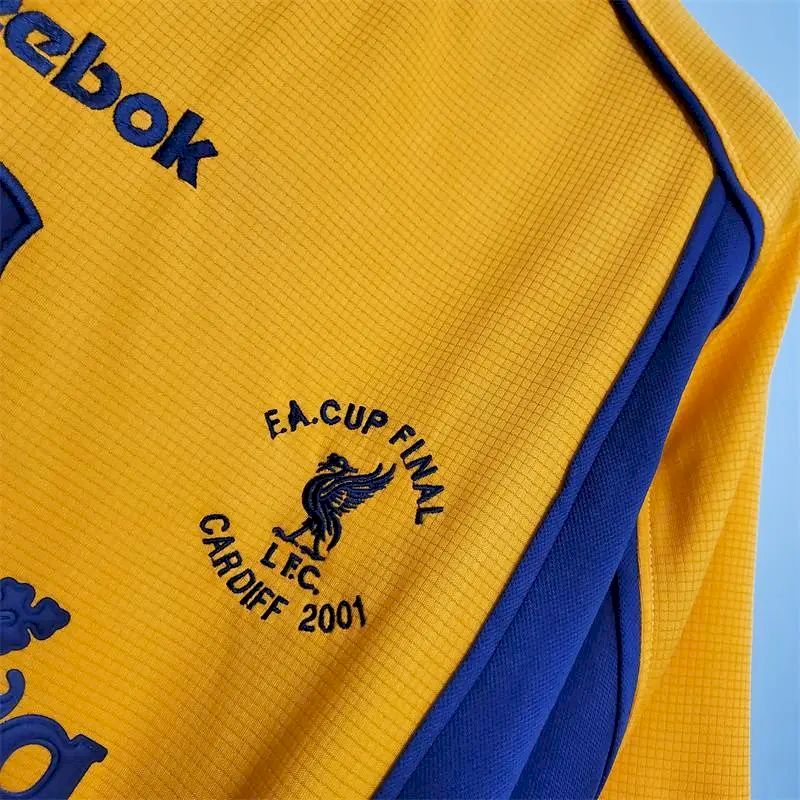 Camisa retrô reserva do Liverpool 2000/01