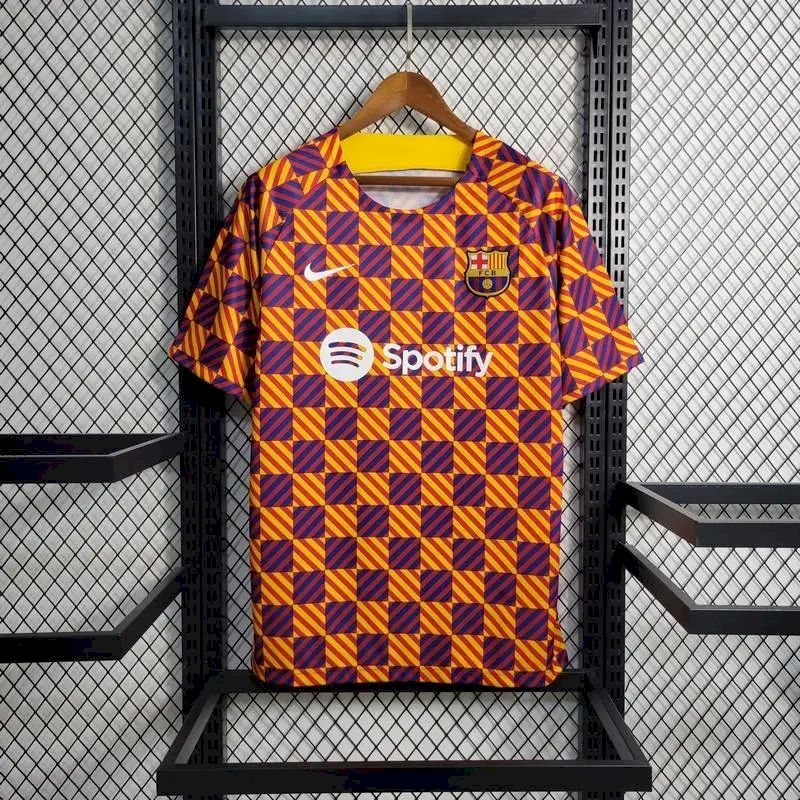 Camisa de treino pré-jogo do Barcelona 2023/24