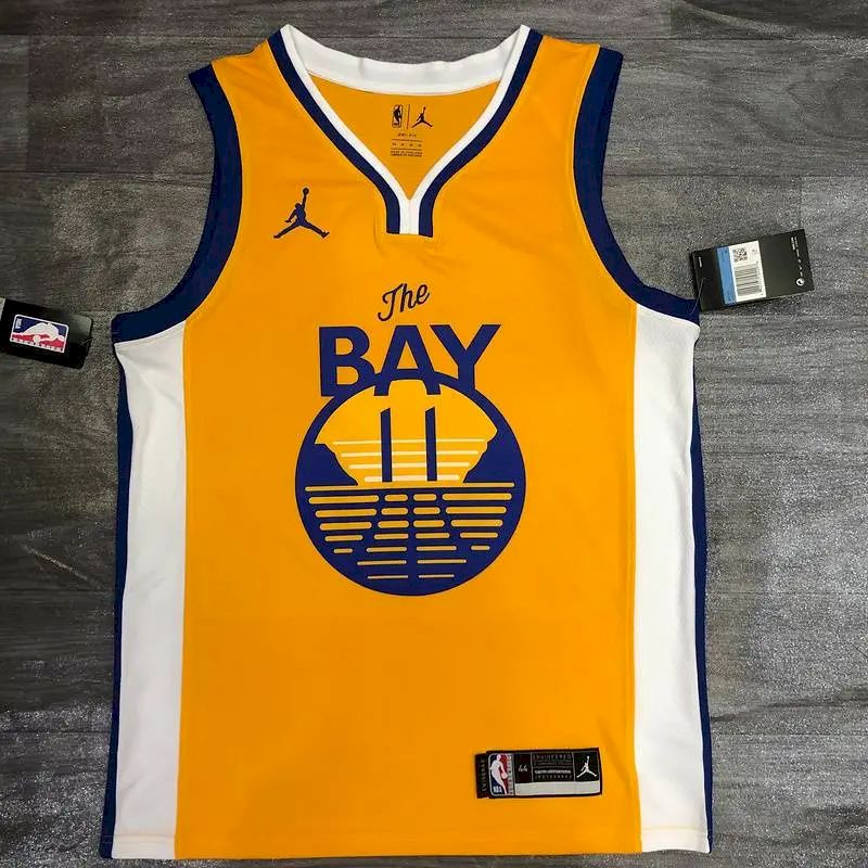 Camisa amarela masculina Klay Thompson versão jogador – Edição Statement