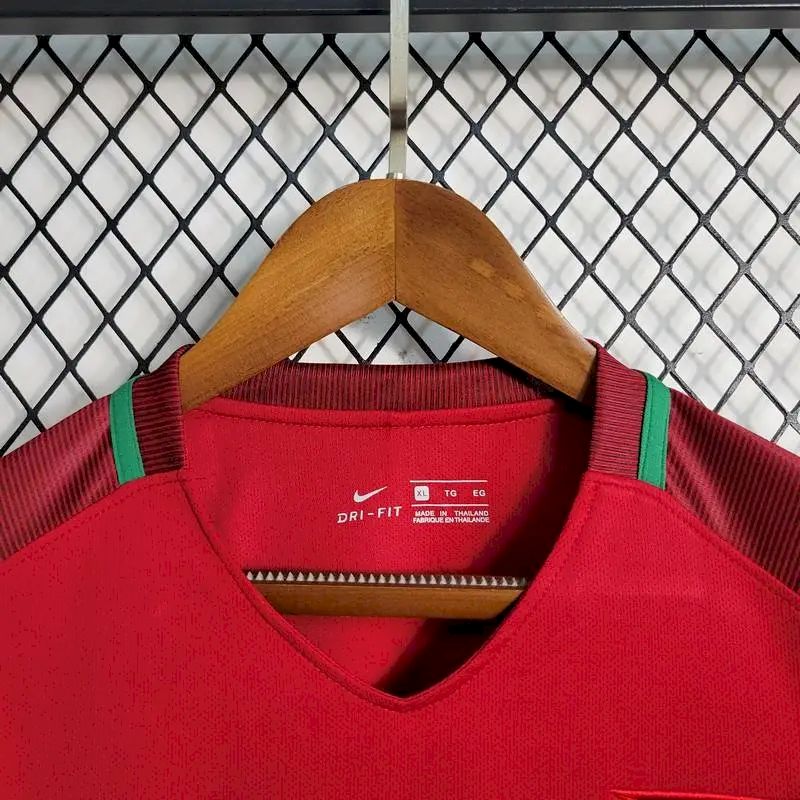 Portugal 2016/17 Home Long Sleeves Retro Jersey