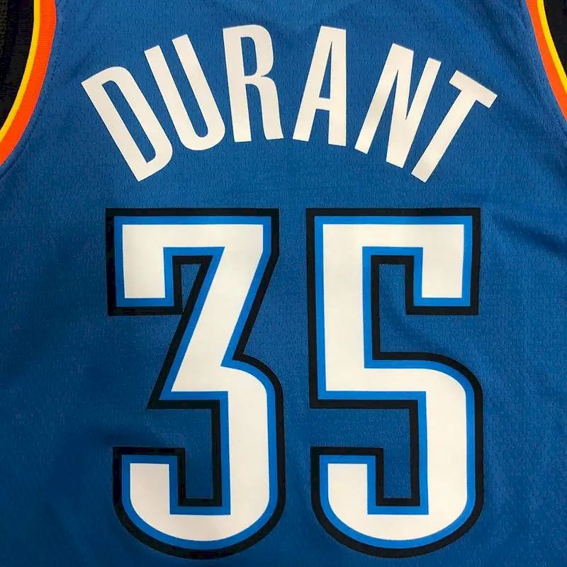 Camisa azul masculina Kevin Durant Swingman – Edição Ícone