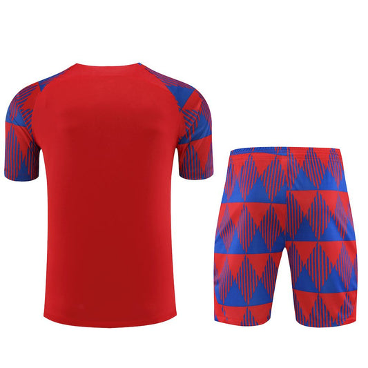 Camisa de treino adulto Barcelona 2023/24 + short 418