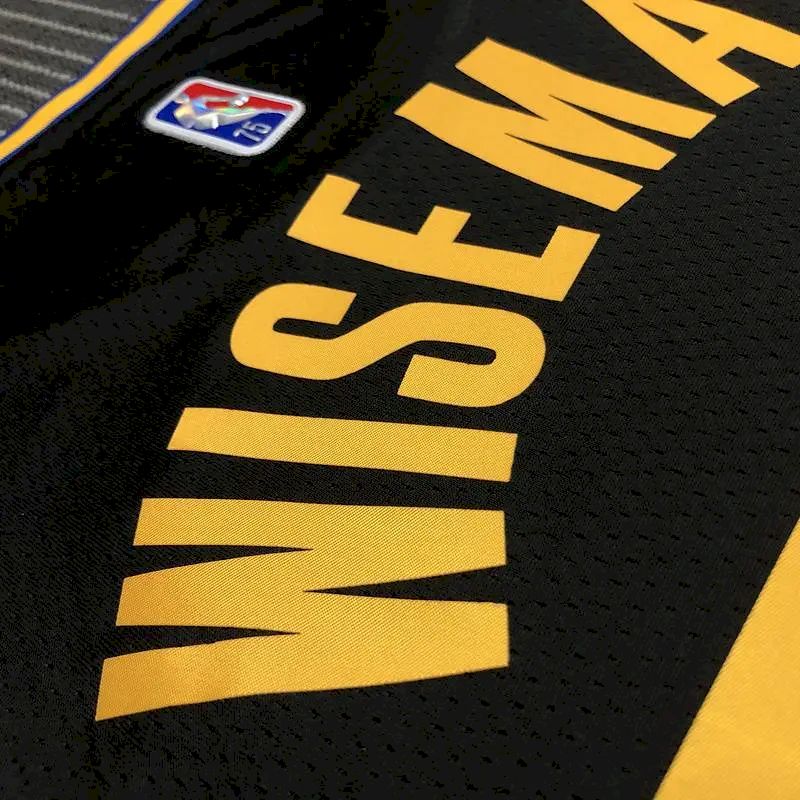 Camisa James Wiseman preta masculina – Edição City do 75º aniversário