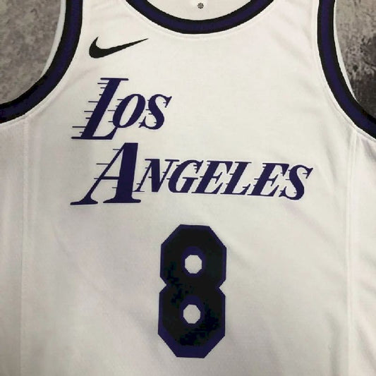 Camisa masculina Kobe Bryant branca do time – Edição City