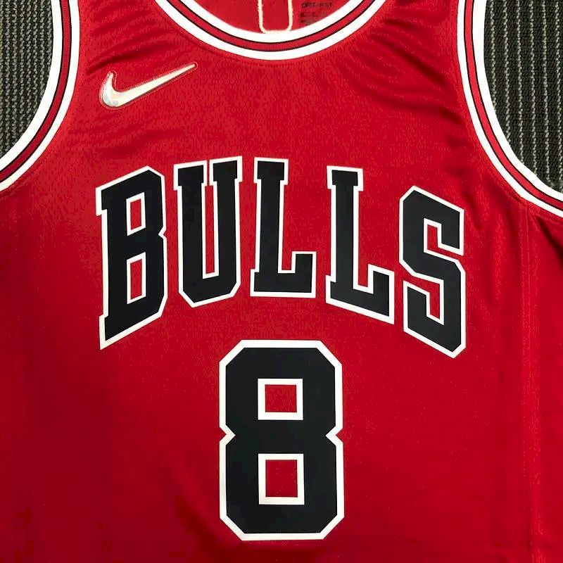 Camisa vermelha masculina Zach LaVine Team – Edição de 75º aniversário