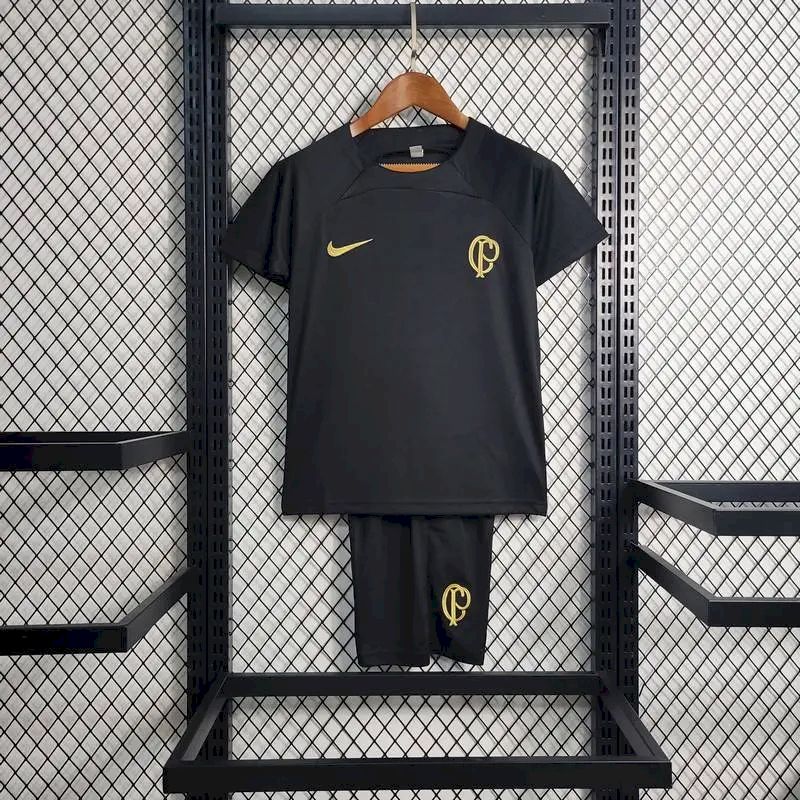 Camisa Infantil Preta Corinthians 2023/24