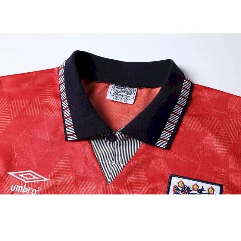 Camisa retrô reserva da Inglaterra de 1990