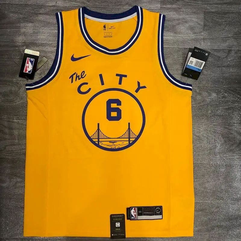 Camisa amarela masculina Nick Young versão jogador – The City Classic Edition